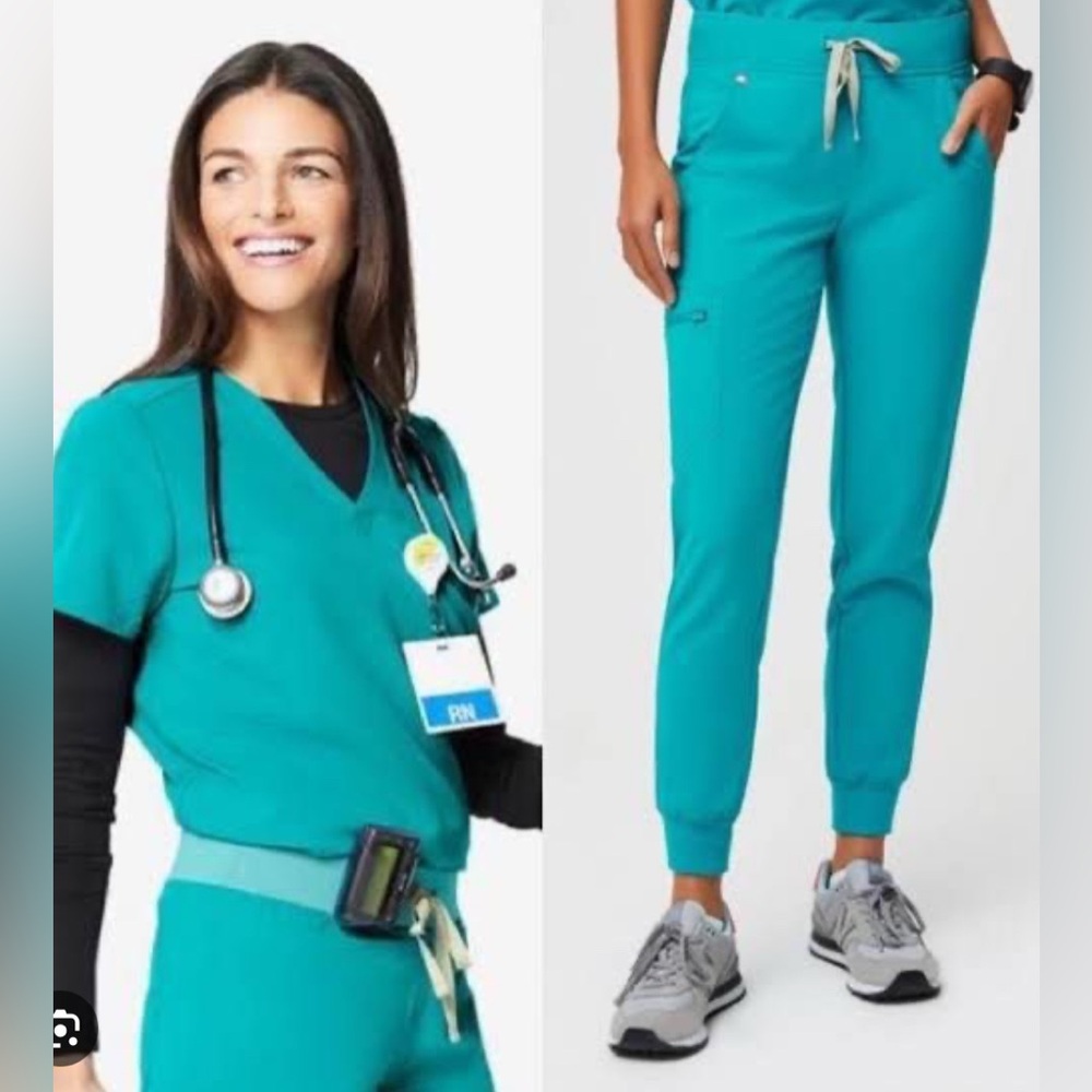 Figs Teal Scrub Set XS